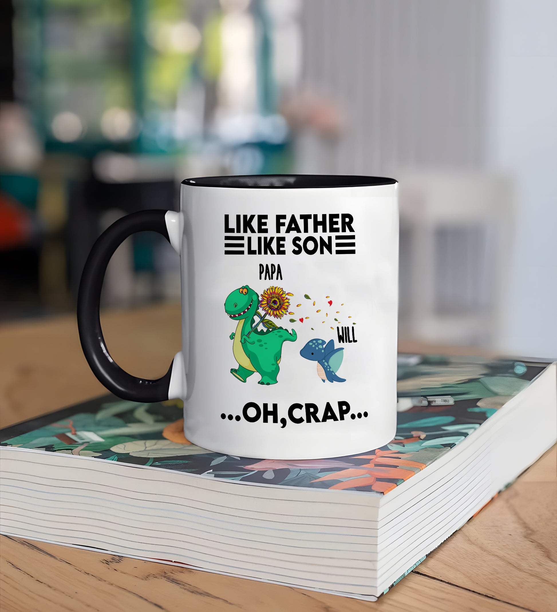 litzzy Custom Kids Name Dad Mug,  Personalized Kids Names Mug, Funny Dad Mug, Personalised Father’s Day Mug, Fathers Day Gift, Personalised Mug For Him, Fathers Day Gift, Gift For Dad Mug   