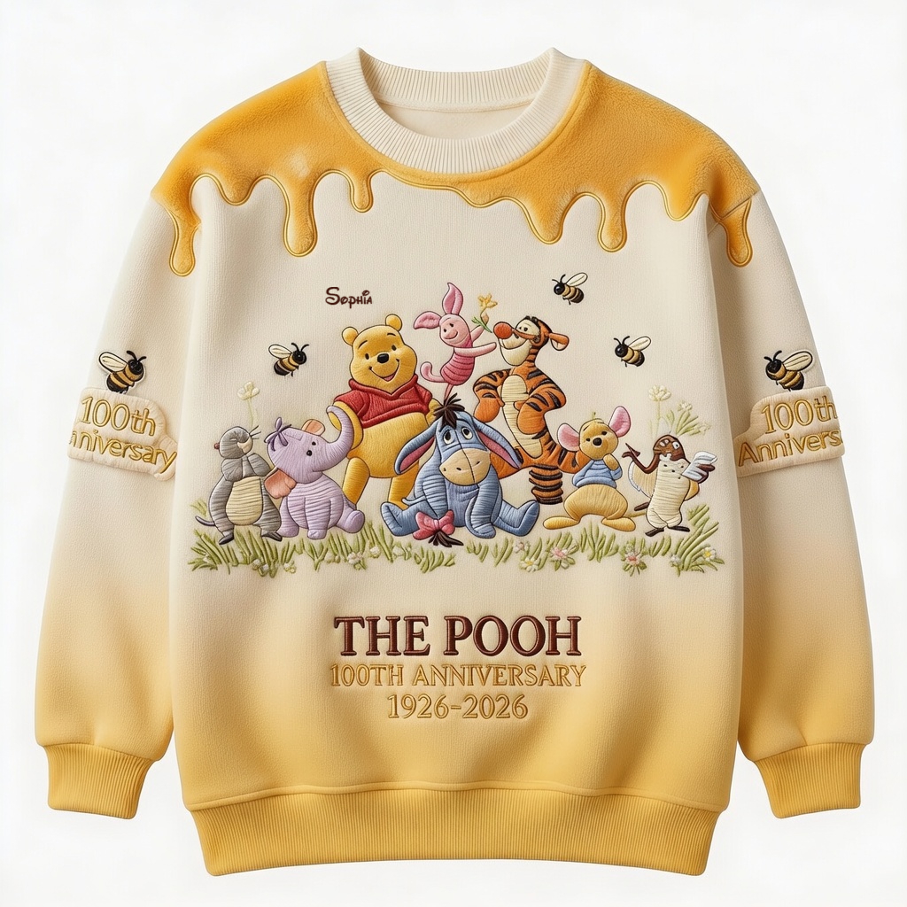 DSNY Honey Bear Celebrate Our 100th Anniversary - Personalized All Over Shirt - Gift For Movie Fans HH01