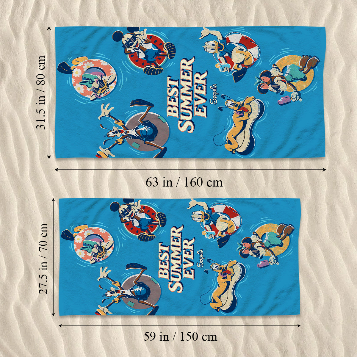 MkMo Best Summer Ever - Personalized Beach Towel - Vacation Gift for Travelers HH01 - image 7