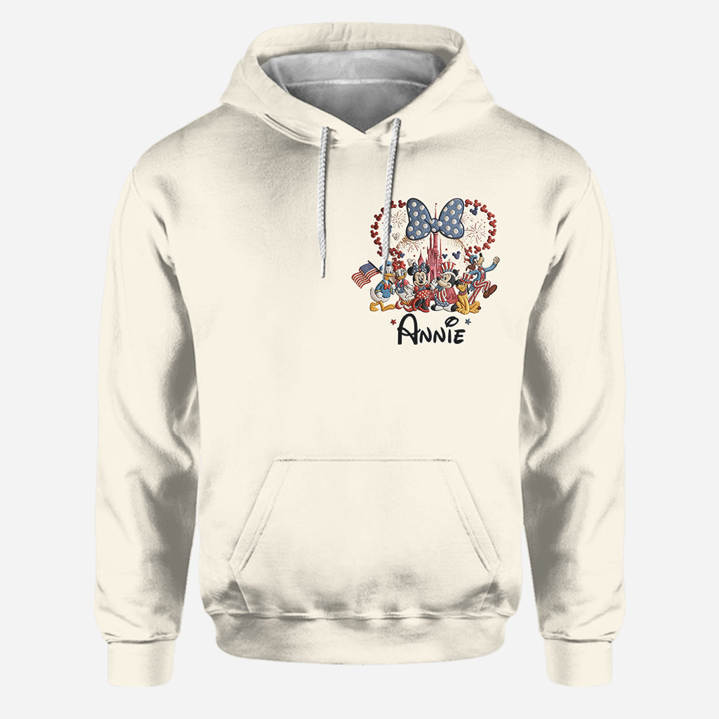 MkMo 250 Years American Mouse - Personalized Hoodie And Leggings - Gift For Her, Movie Fans BA01