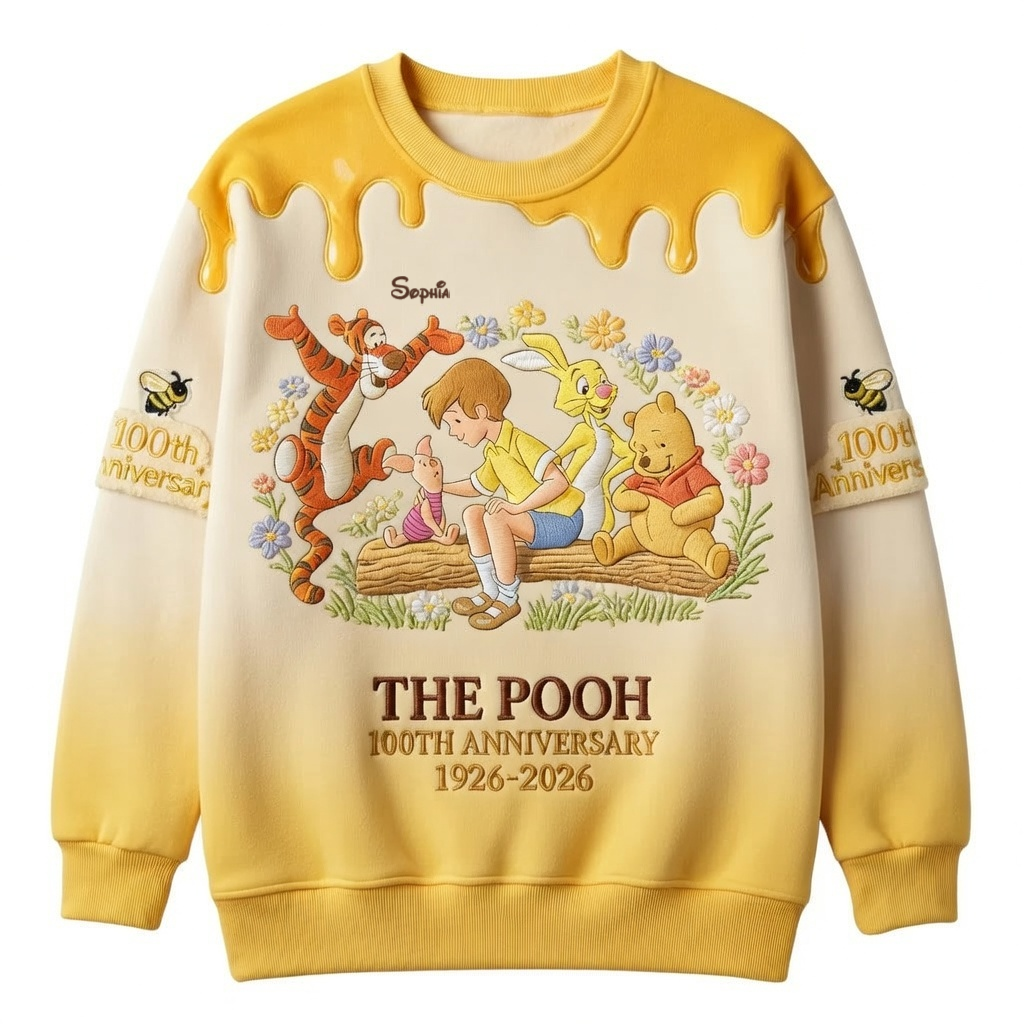 DSNY Honey Bear Celebrate Our 100th Anniversary - Personalized All Over Shirt - Gift For Movie Fans HH01