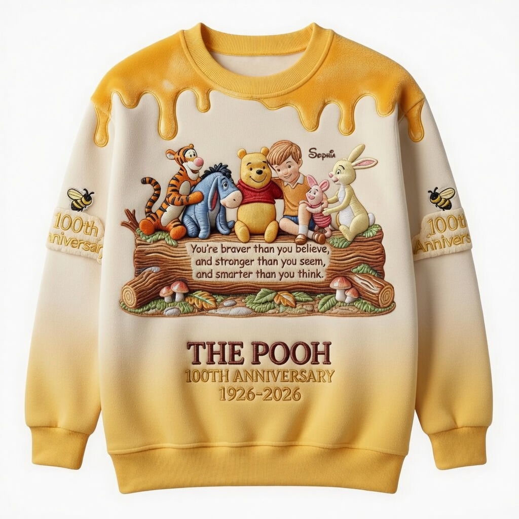 DSNY Honey Bear And Friends Celebrate 100th Anniversary - Personalized All Over Shirt - Gift For Movie Fans BA01