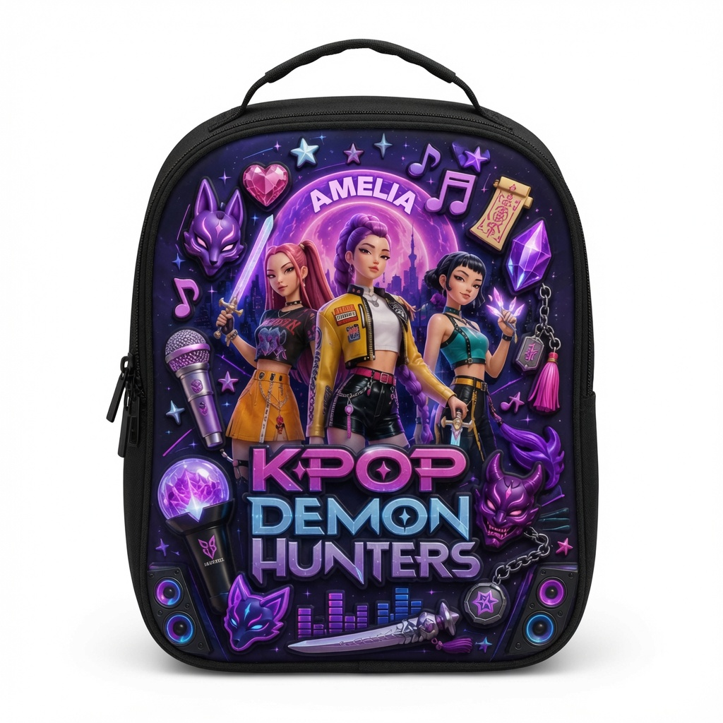 Just Loves Fantasy Girl - Personalized Backpack, Lunch Bag, Pencil Case & Water Bottle - Back to School Gift