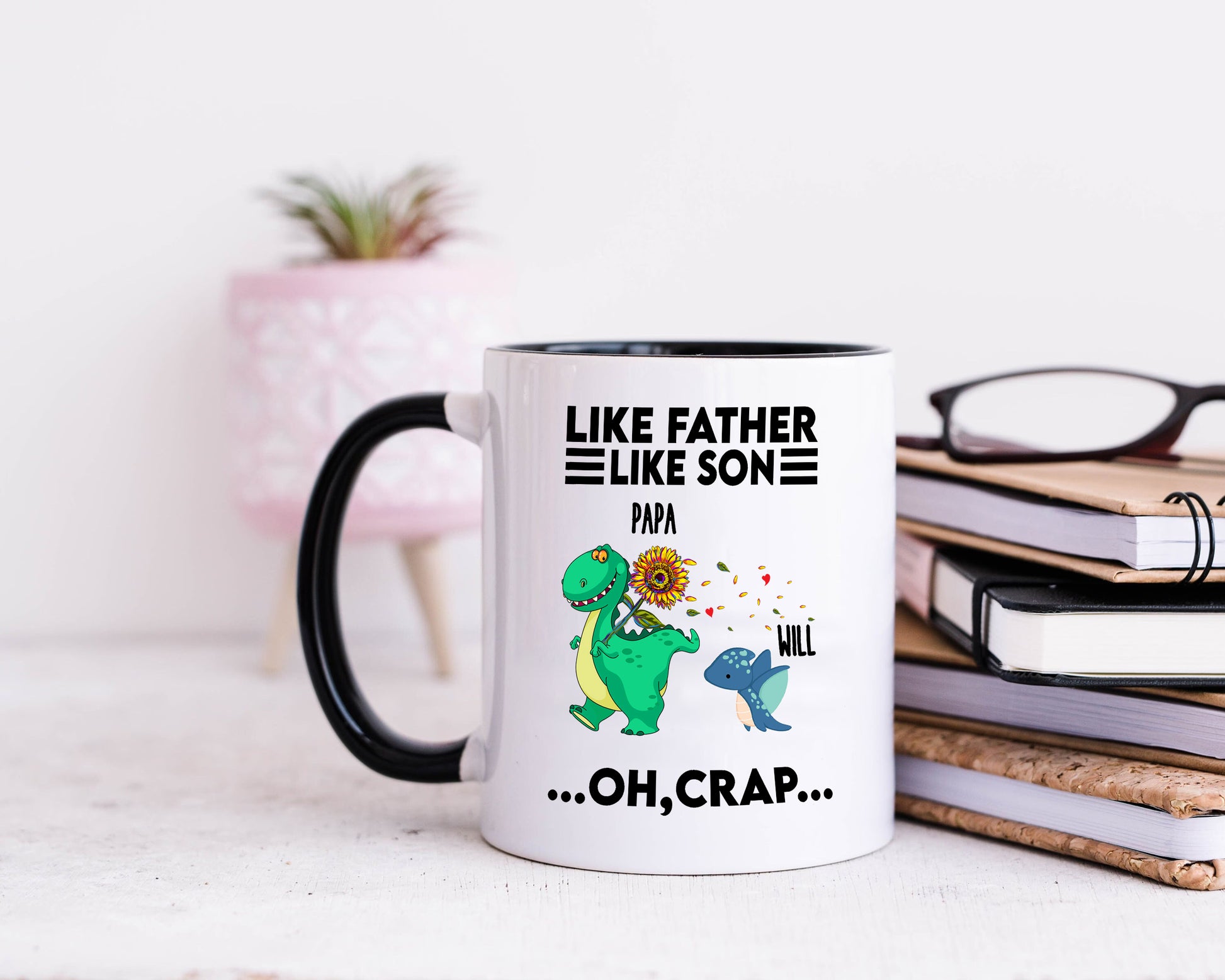 litzzy Custom Kids Name Dad Mug,  Personalized Kids Names Mug, Funny Dad Mug, Personalised Father’s Day Mug, Fathers Day Gift, Personalised Mug For Him, Fathers Day Gift, Gift For Dad Mug   