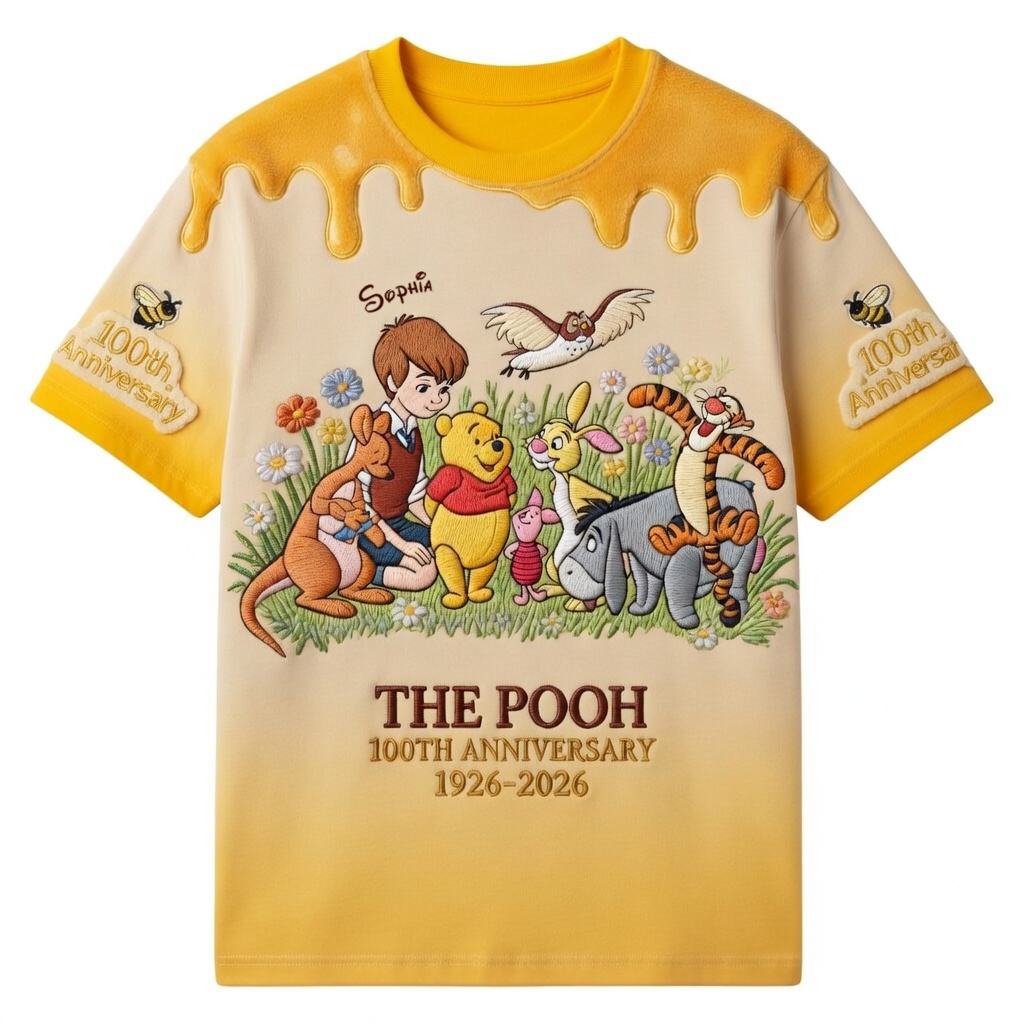 DSNY Honey Bear 100 Years Of Friendship - Personalized All Over Shirt - Gift For Movie Fans HH01
