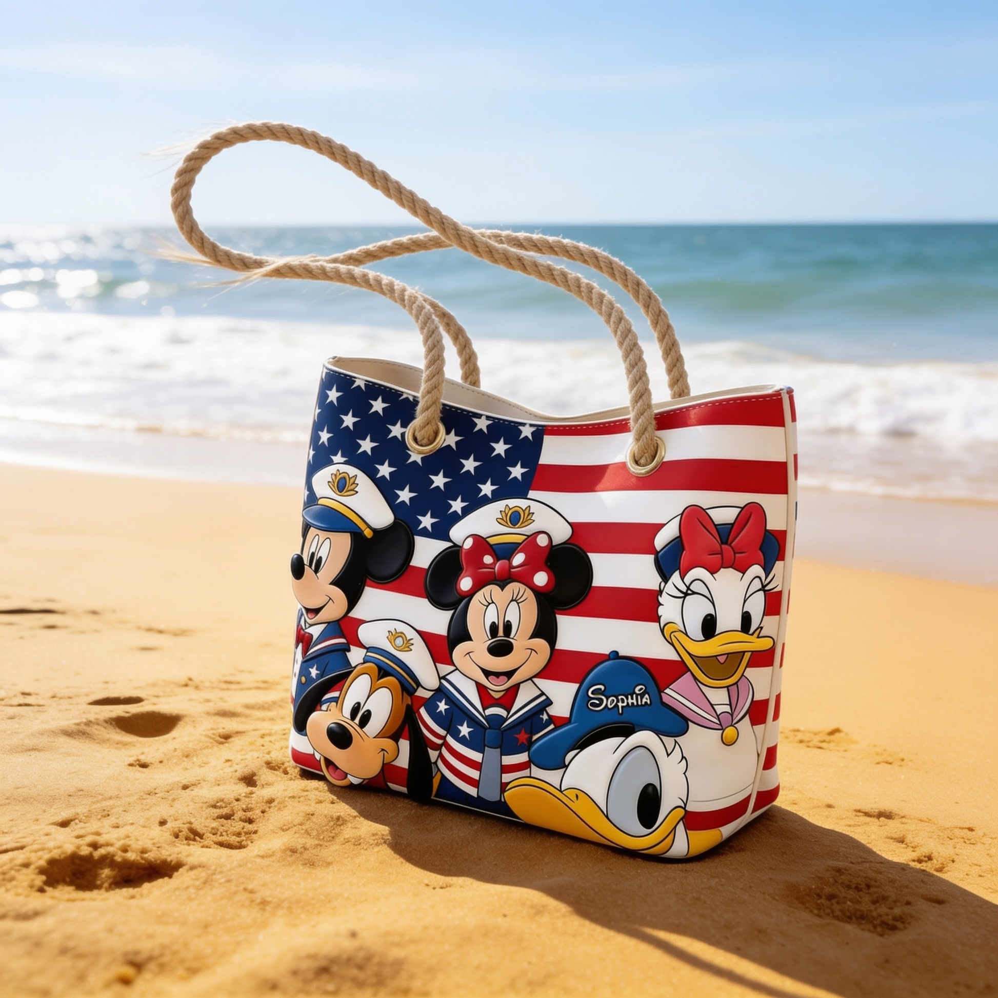 Magical Cruiser Celebrates 250th Freedom Anniversary - Personalized Beach Bag - Vacation Gift For Movie Fans - MkMo - image 6