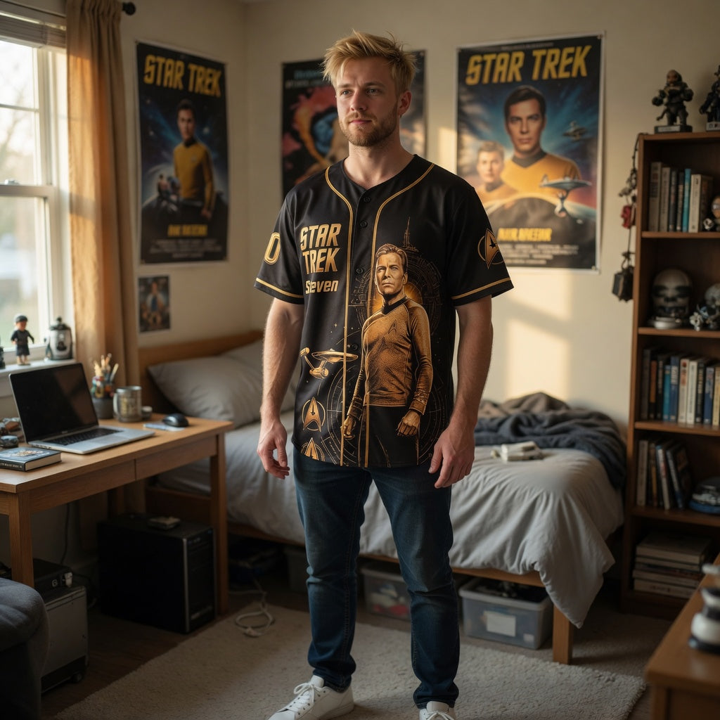 SaTr Captain Of Space -Personalized Baseball Jersey - Gift For Movie Fans