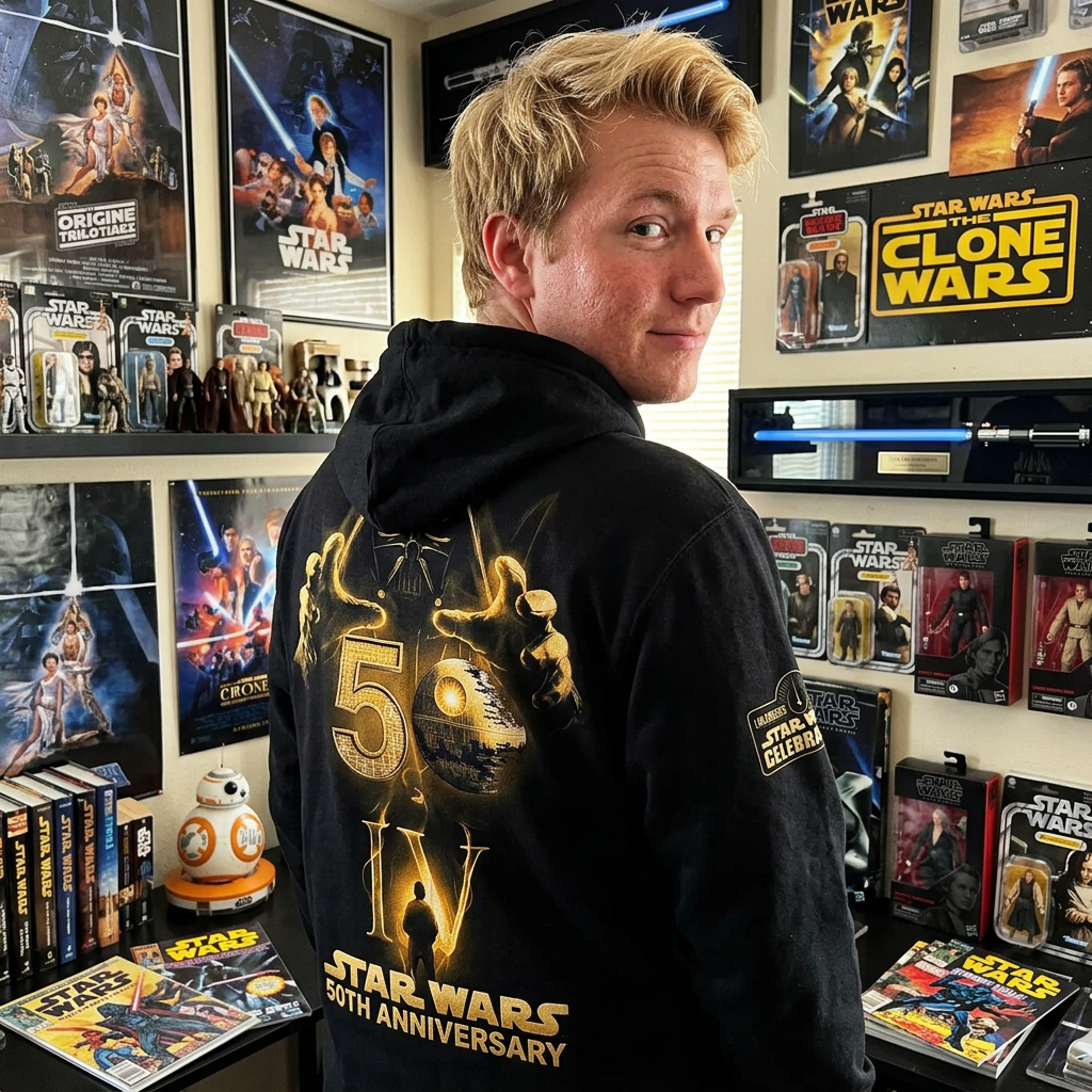 Celebration 50th Anniversary Golden Shining Captain - Personalized All Over Shirt - Gift For Dad, Movies Fan - Stwa - image 6