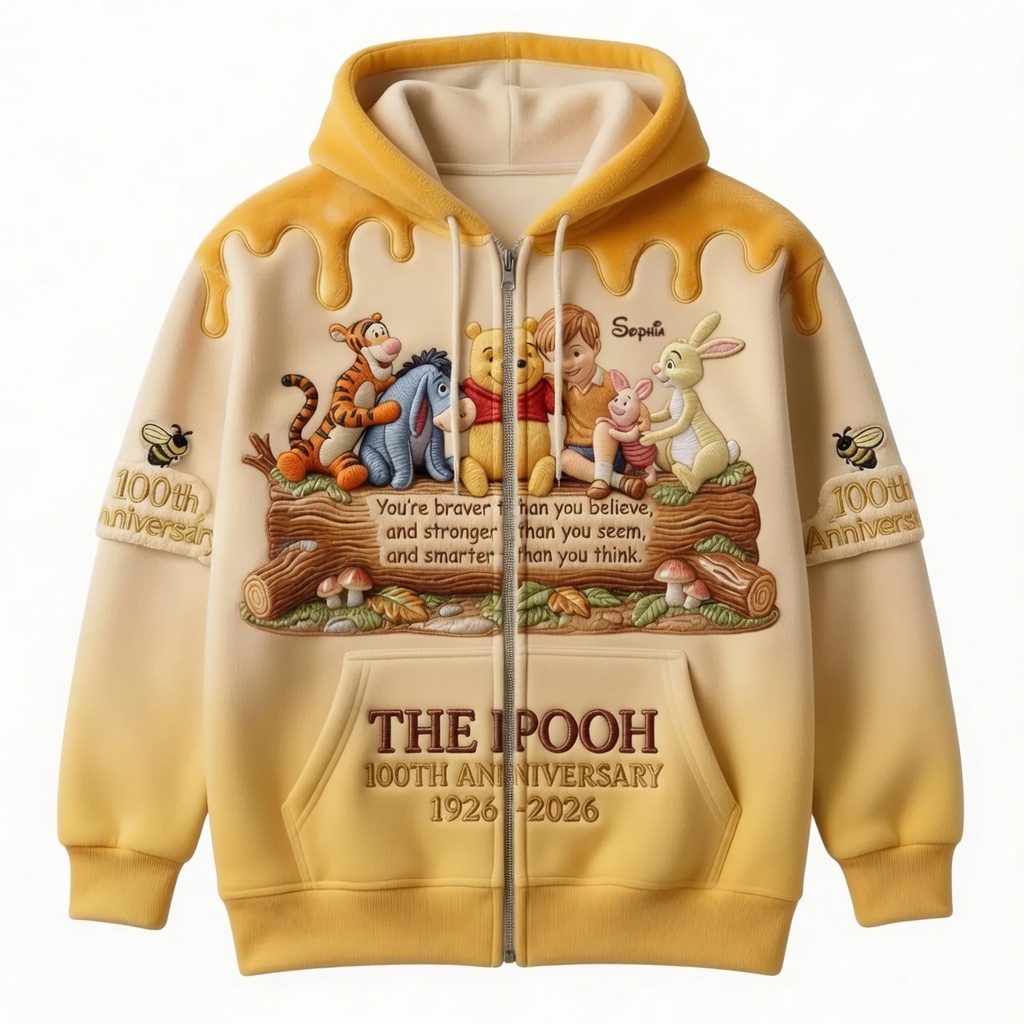 DSNY Honey Bear And Friends Celebrate 100th Anniversary - Personalized All Over Shirt - Gift For Movie Fans BA01
