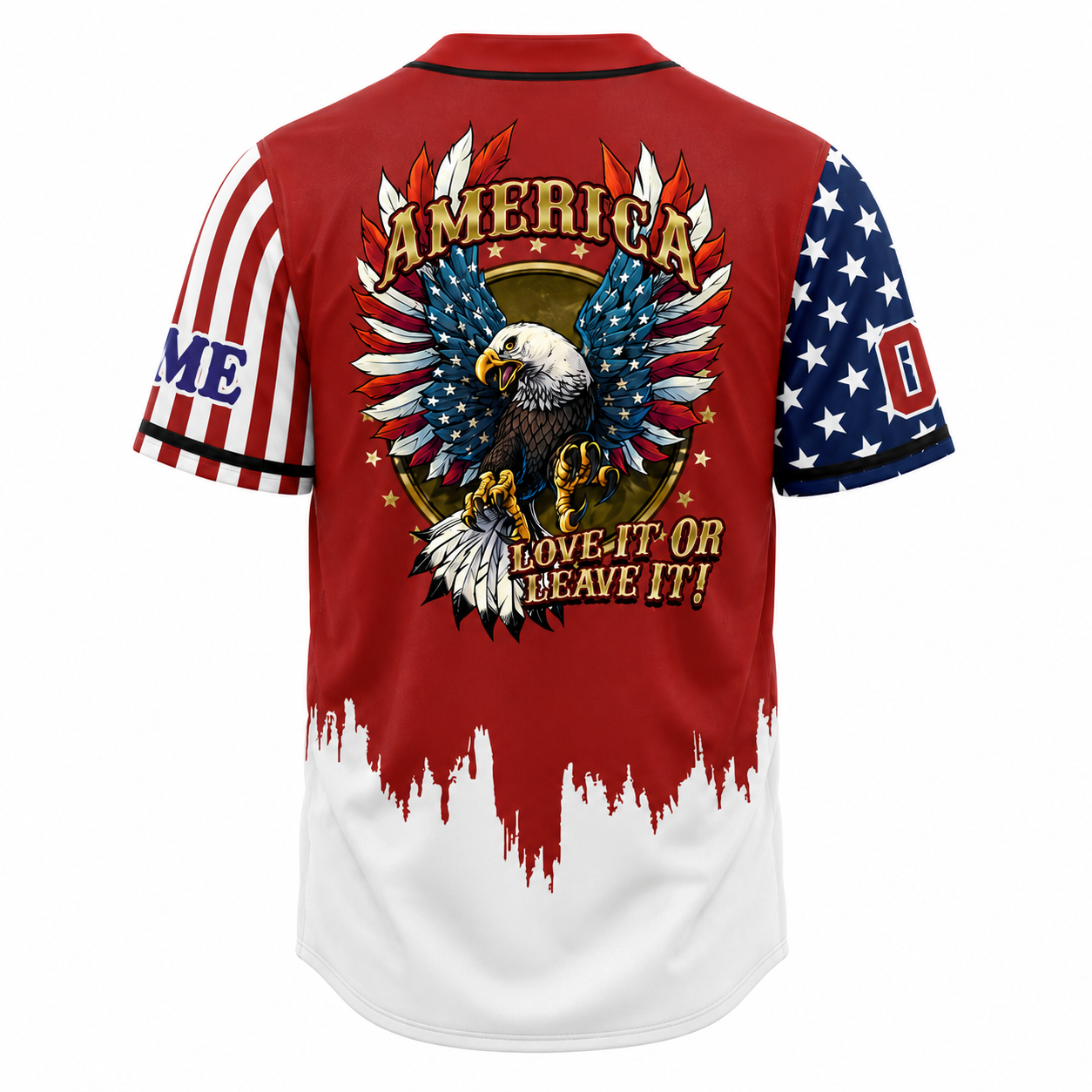 America Love It Or Leave It Bald Eagle - Personalized Baseball Jersey - Gift For Patriots - image 6