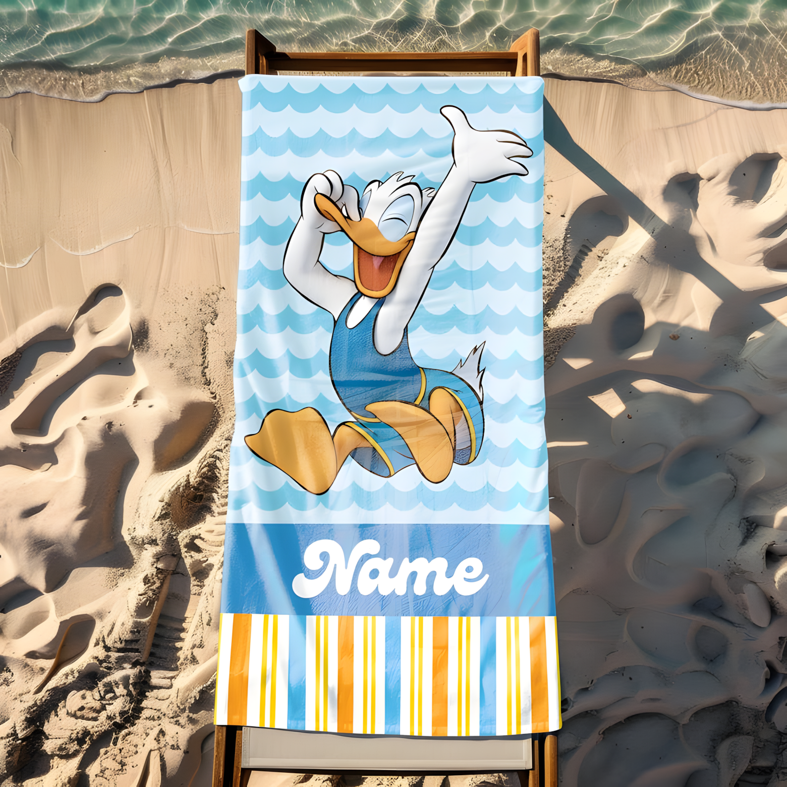 Magic Mouse And Friends - Summer Vibe - Personalized Beach Towel - Gift For Fan Movies - image 4