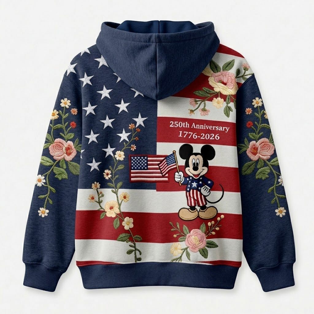 MkMo 250th Anniversary With American Mouse - Personalized All Over Shirt - Independence Gift For Movie Fans