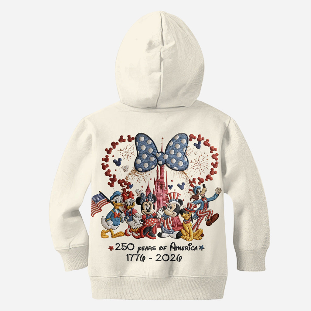 MkMo 250 Years American Mouse - Personalized Hoodie And Leggings - Gift For Her, Movie Fans BA01