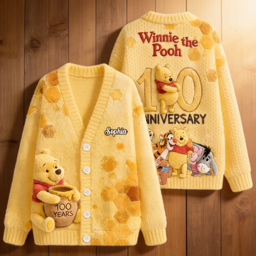 Just Loves Honey Bear Custom Name For Her - Personalized Cardigan -DN2508261110