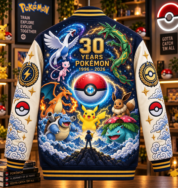 PoMo 30th Anniversary Monster Adventure Personalized Varsity Jacket - Personalized Varsity Jacket - Gift For Movie Fans DN0310260203