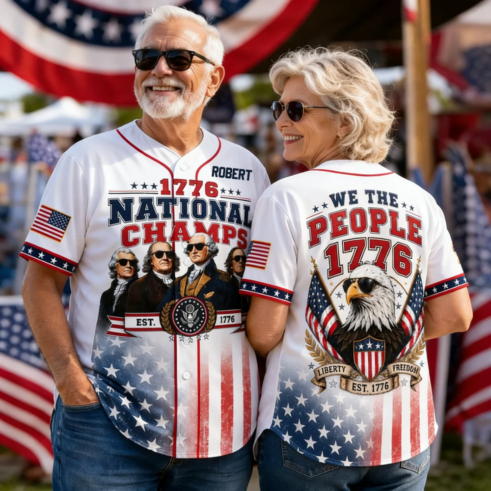 We The People - Celebrate USA 250th Anniversary - Personalized Baseball Jersey For Adult, Kid - Gift For Patriots - image 4