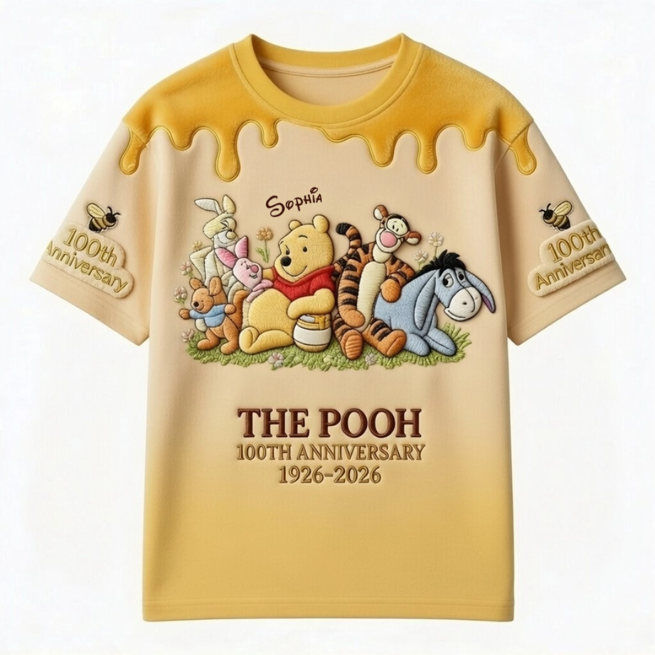 DSNY Honey Bear Celebrate 100th Anniversary - Personalized All Over Shirt - Gift For Movie Fans