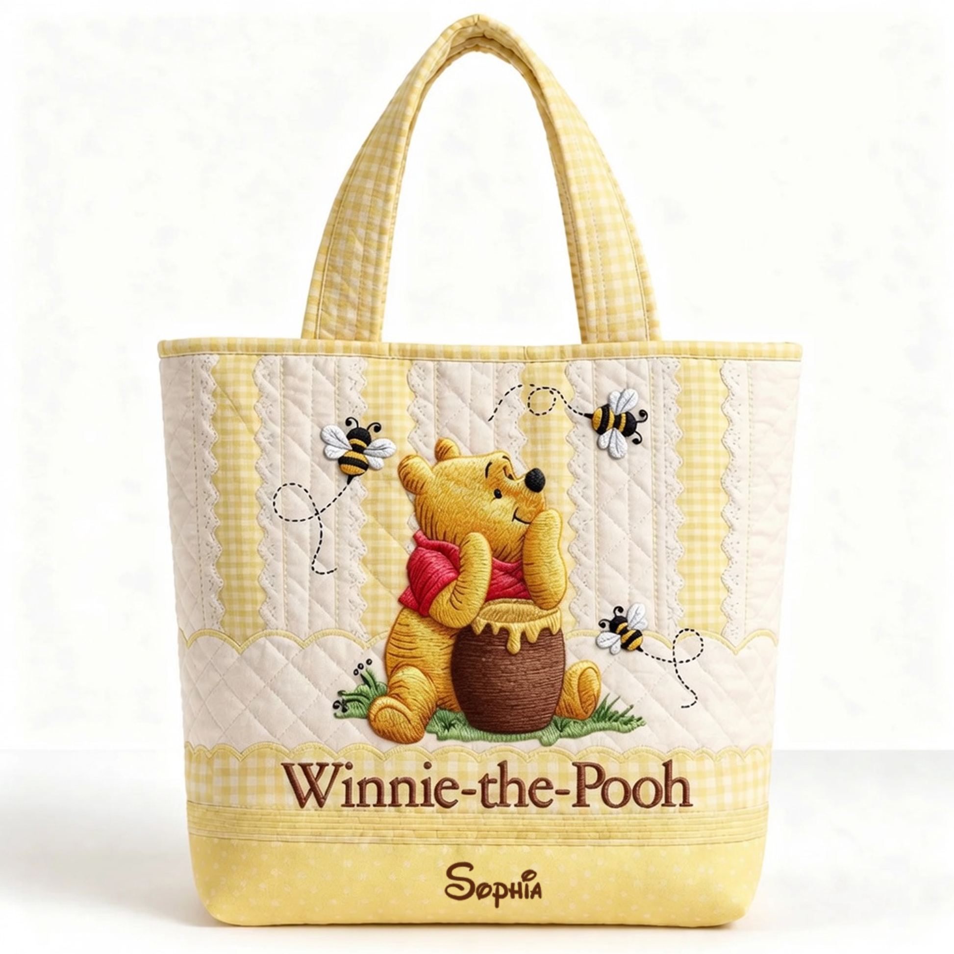 Just Loves Honey Bear And Friends - Personalized Quilted Tote Bag - Gift For Her - DSNY HH01 - image 6