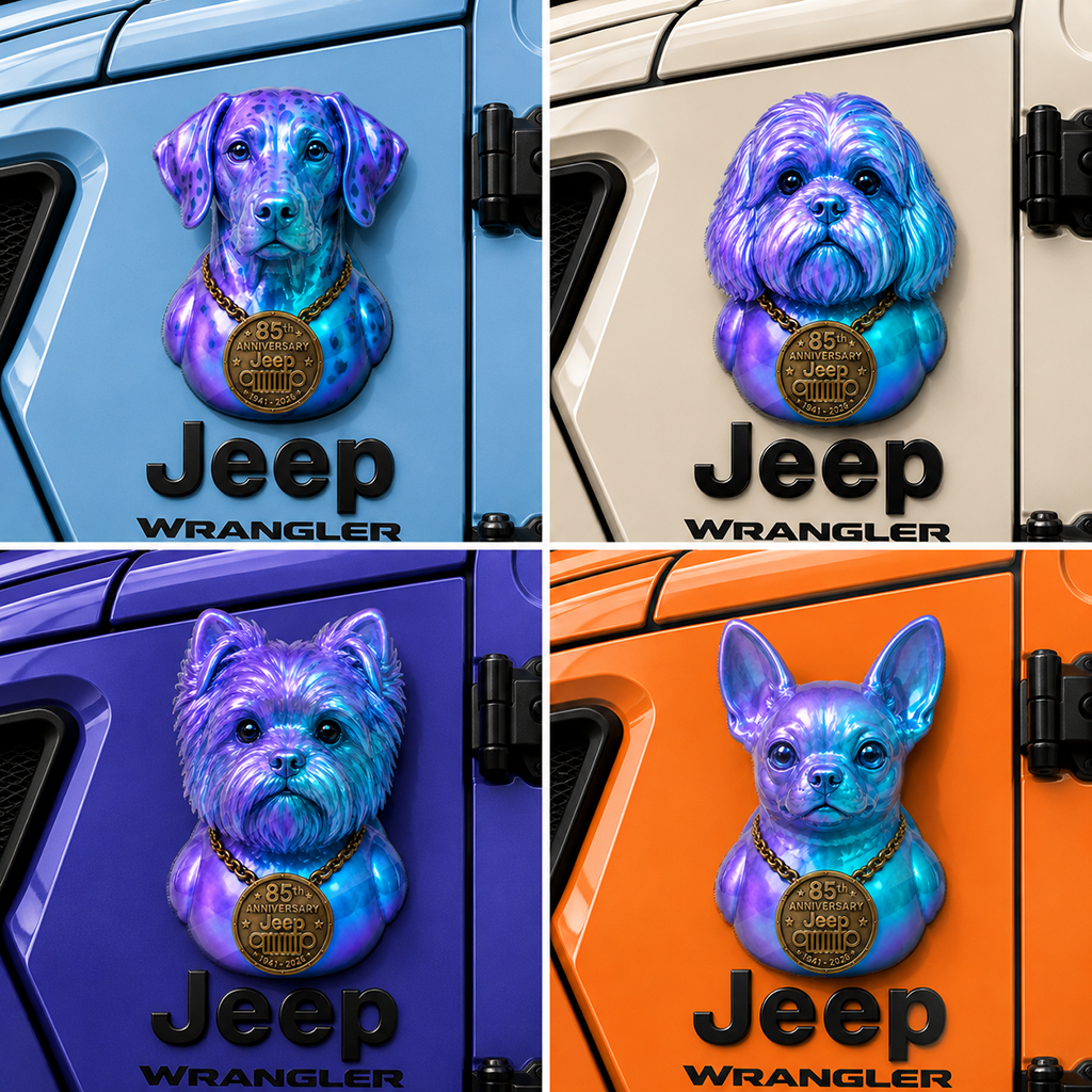 Jeep 85th Anniversary Dog Duck Acrylic Magnet TN2608271507