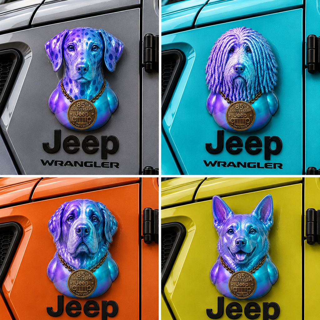 Jeep 85th Anniversary Dog Duck Acrylic Magnet TN2608271507
