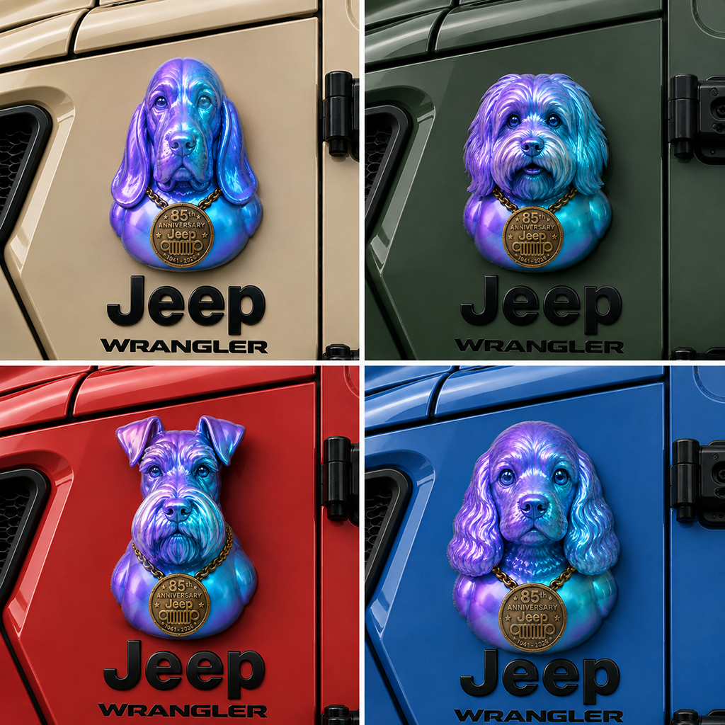 Jeep 85th Anniversary Dog Duck Acrylic Magnet TN2608271507