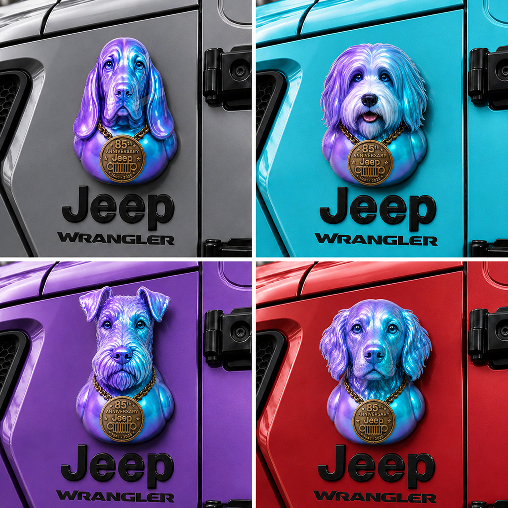 Jeep 85th Anniversary Dog Duck Acrylic Magnet TN2608271507