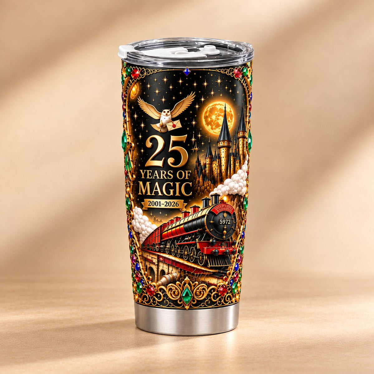 HaPo Wizard 25 Years Of Magic Gifts For Fan Movies - Personalized Tumbler DN1610261054