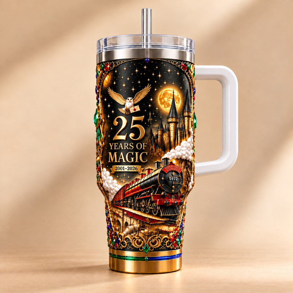 HaPo Wizard 25 Years Of Magic Gifts For Fan Movies - Personalized Tumbler DN1610261054