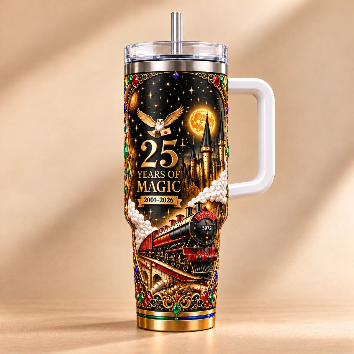 HaPo Wizard 25 Years Of Magic Gifts For Fan Movies - Personalized Tumbler DN1610261054