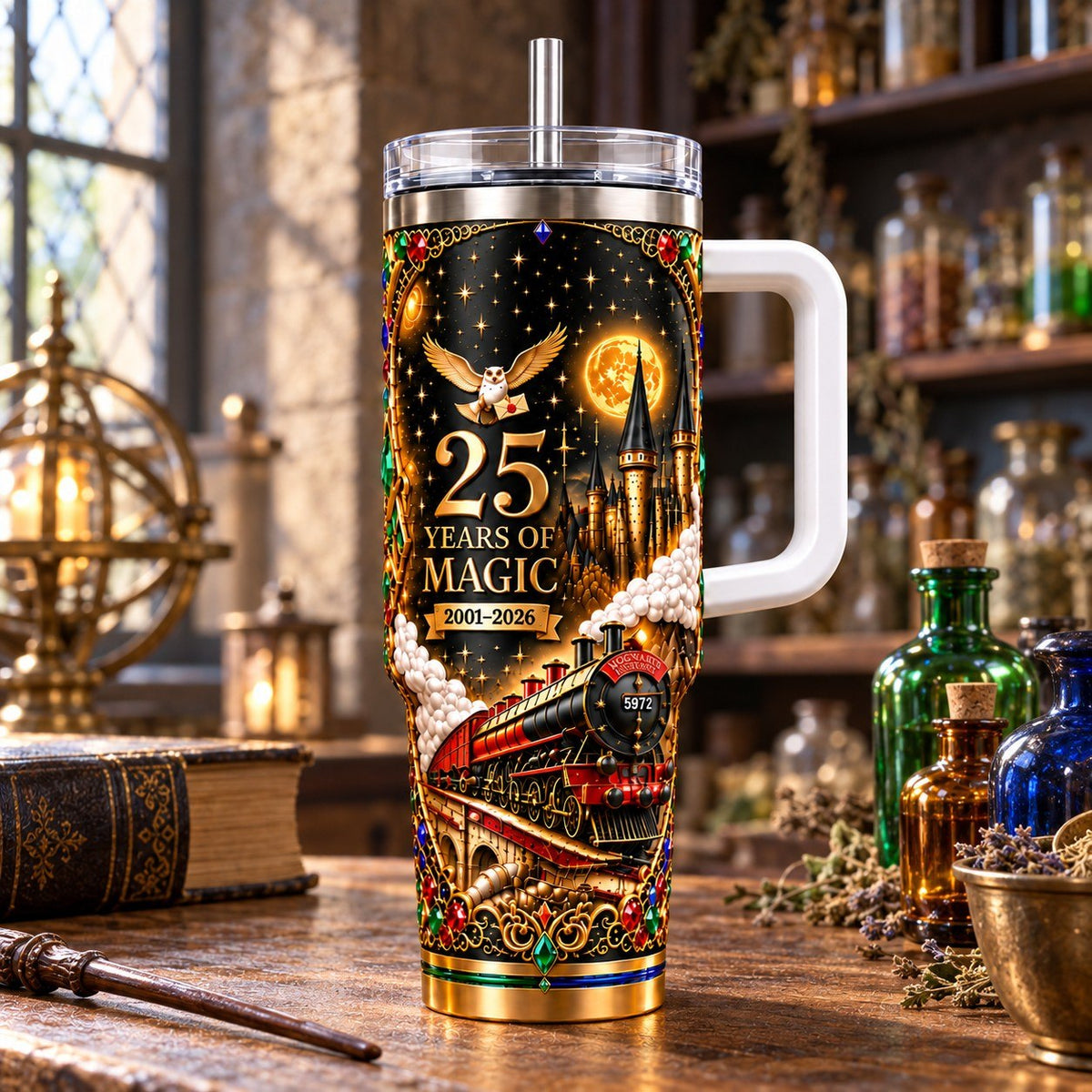 HaPo Wizard 25 Years Of Magic Gifts For Fan Movies - Personalized Tumbler DN1610261054