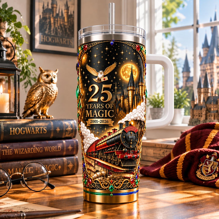 HaPo Wizard 25 Years Of Magic Gifts For Fan Movies - Personalized Tumbler DN1610261054