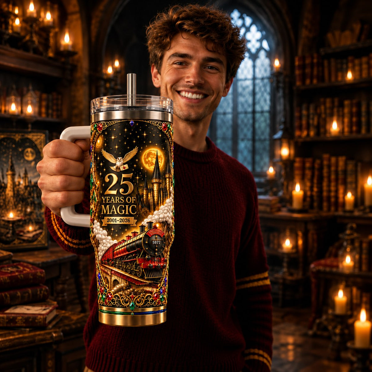 HaPo Wizard 25 Years Of Magic Gifts For Fan Movies - Personalized Tumbler DN1610261054