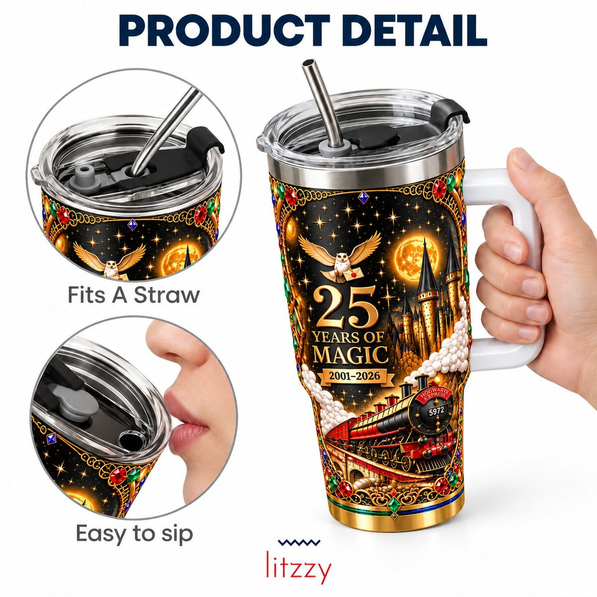 HaPo Wizard 25 Years Of Magic Gifts For Fan Movies - Personalized Tumbler DN1610261054