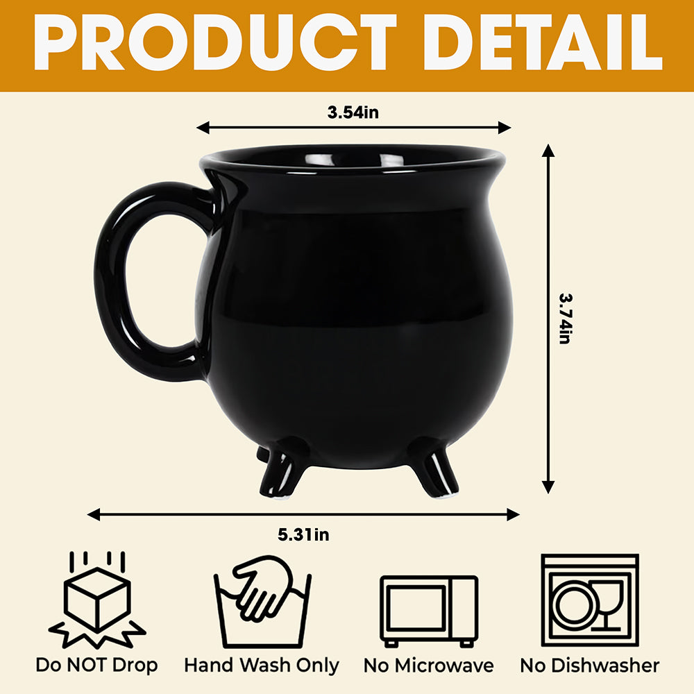 Three Spooky Sisters Cauldron Mug - Personalized Gifts For Horror Lovers 02ohti260825-Homacus