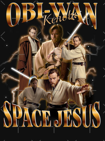 Obi-Wan Kenobi Space Jesus Retro Collage Classic T-Shirt