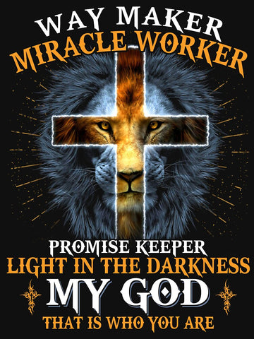 Lion Way Maker Miracle Worker Shirt Promise Keeper Shirt Essential T-Shirt