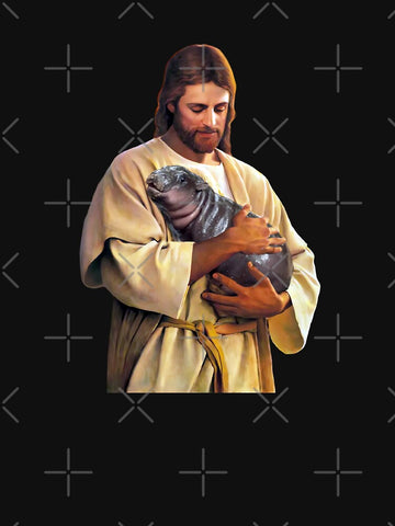 Jesus Carrying Moo Deng Classic T-Shirt