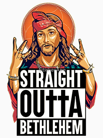 Straight Outta Bethlehem; Jesus Christus; Classic T-Shirt