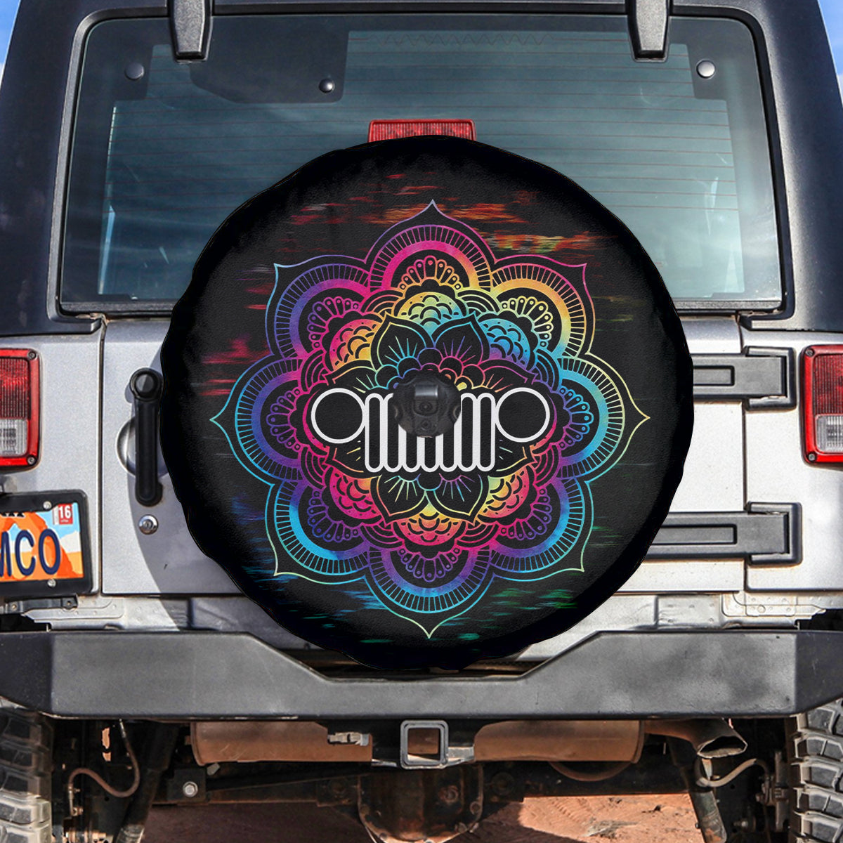Jeep Spare Tire Cover - Mandala Jeep Spare Tire Cover - image 4
