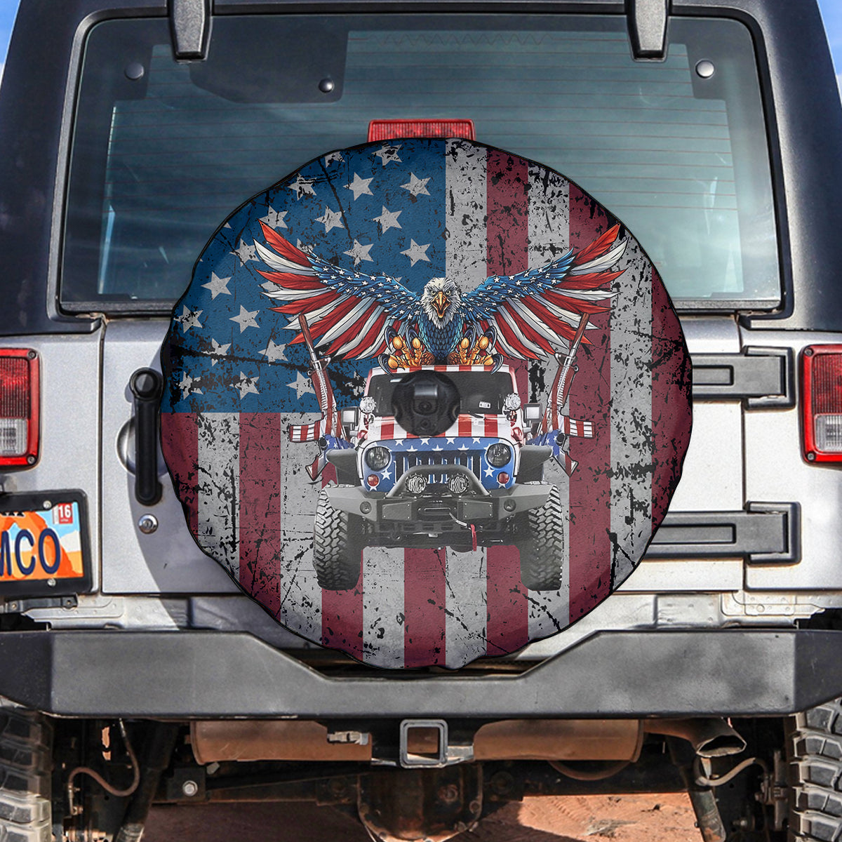 I Am An American Jeep Automotive Spare Tire Cover - image 3