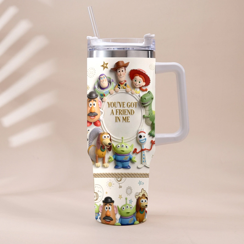 You've Got A Friend In Me - Personalized Tumbler With Handle - Gift For Movie Fans - DSNY - image 3