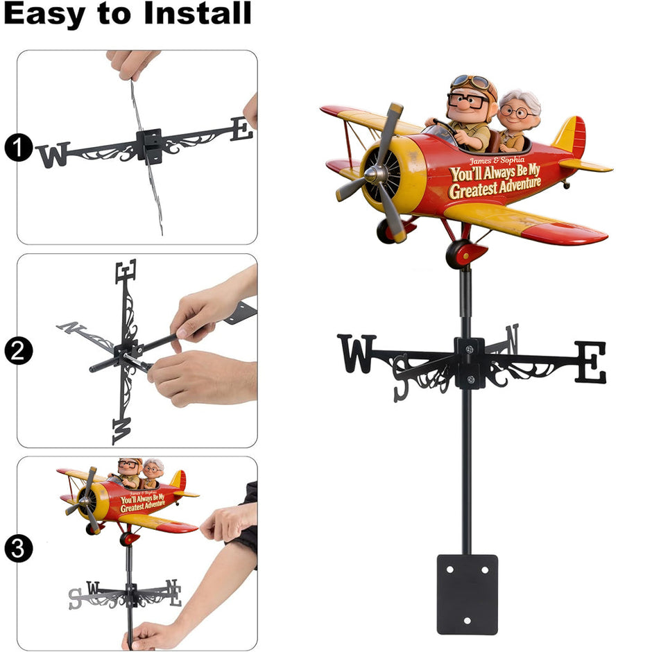 Spooky Witch Trio Halloween Outdoor Roof Garden Decor Gift For Family - Personalized Weather Vane VD01
