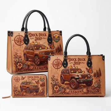 Duck Duck Jeep Personalized Leather Bag + FREE Wallet TN2407261536