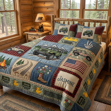 Got Duck Personalized Quilted Bedding Set TN0608261542