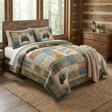 Jeep Girl Quilted Bedding Set TN0608261533