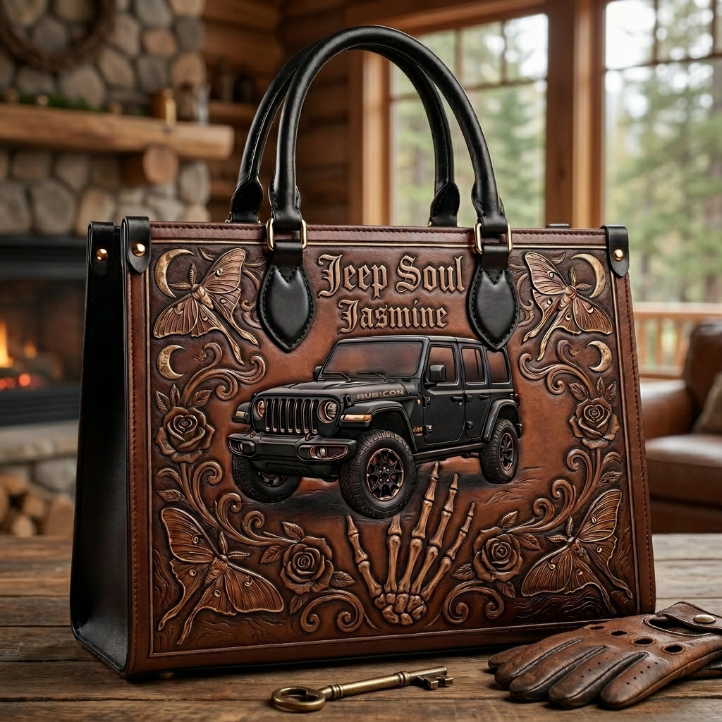 Jeep Soul Personalized Leather Bag + Free Wallet TN2407261355