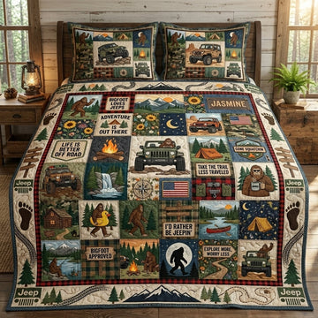 Bigfoot Approved Personalized Quilted Bedding Set TN0608261539