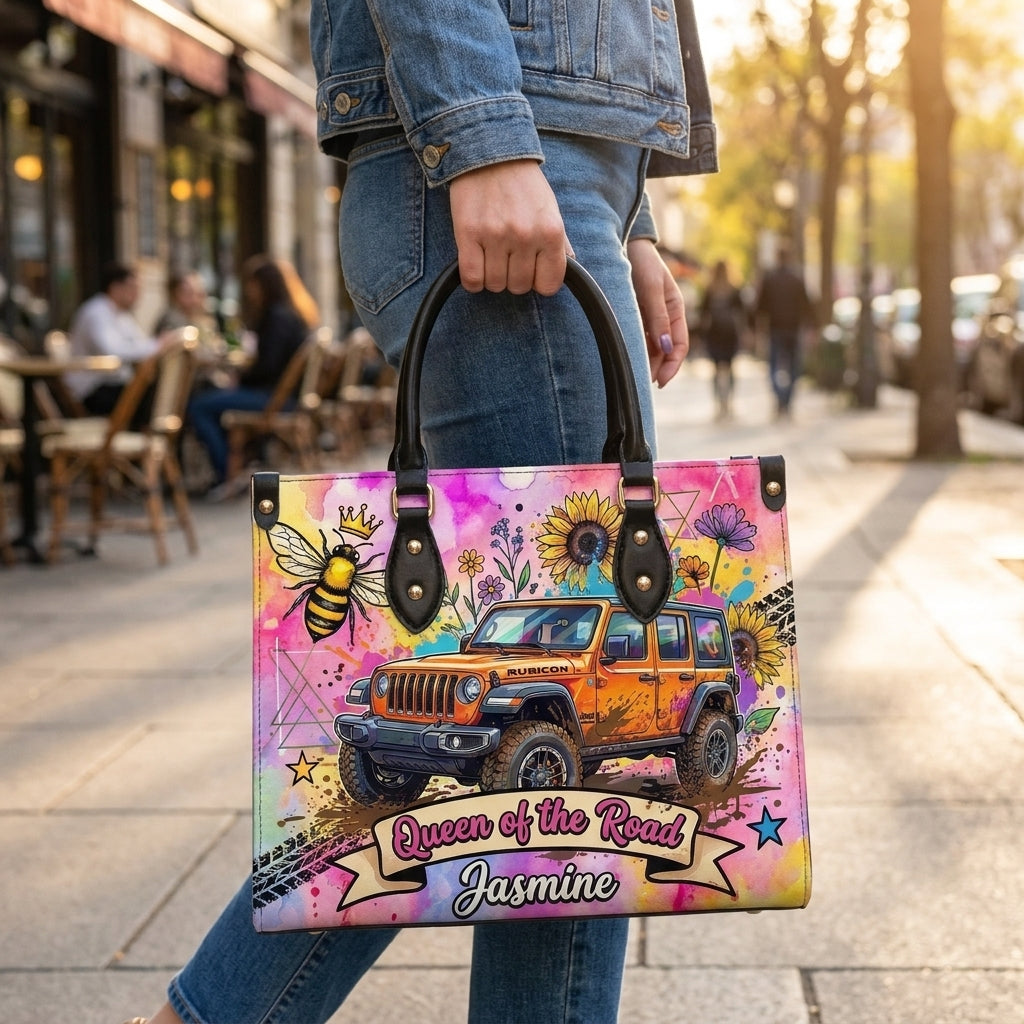 Queen Of The Road Personalized Leather Bag + Free Wallet TN2407261349