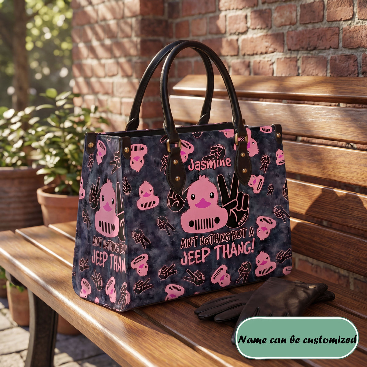 [Free delivery] Jeep Thang Personalized Leather Bag + Free Matching Wallet TN2407261658