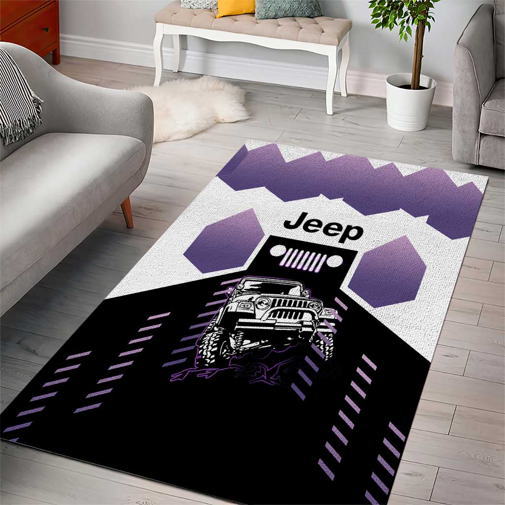One Jeep Area Rug Can Change Your Life Purple Offroad Adventure TS04